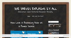 Desktop Screenshot of joejarvisexplainsitall.com